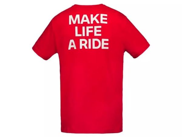 T-Shirt BMW Make Life A Ride hommes red