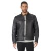 Manteau Brode en cuir pour homme CE/UKCA