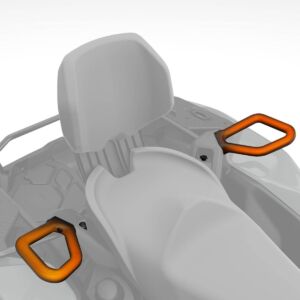 Poignées chauffantes passager et prise pour visière chauffante