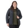 Manteau matelassé avec capuche pour femme Plus
