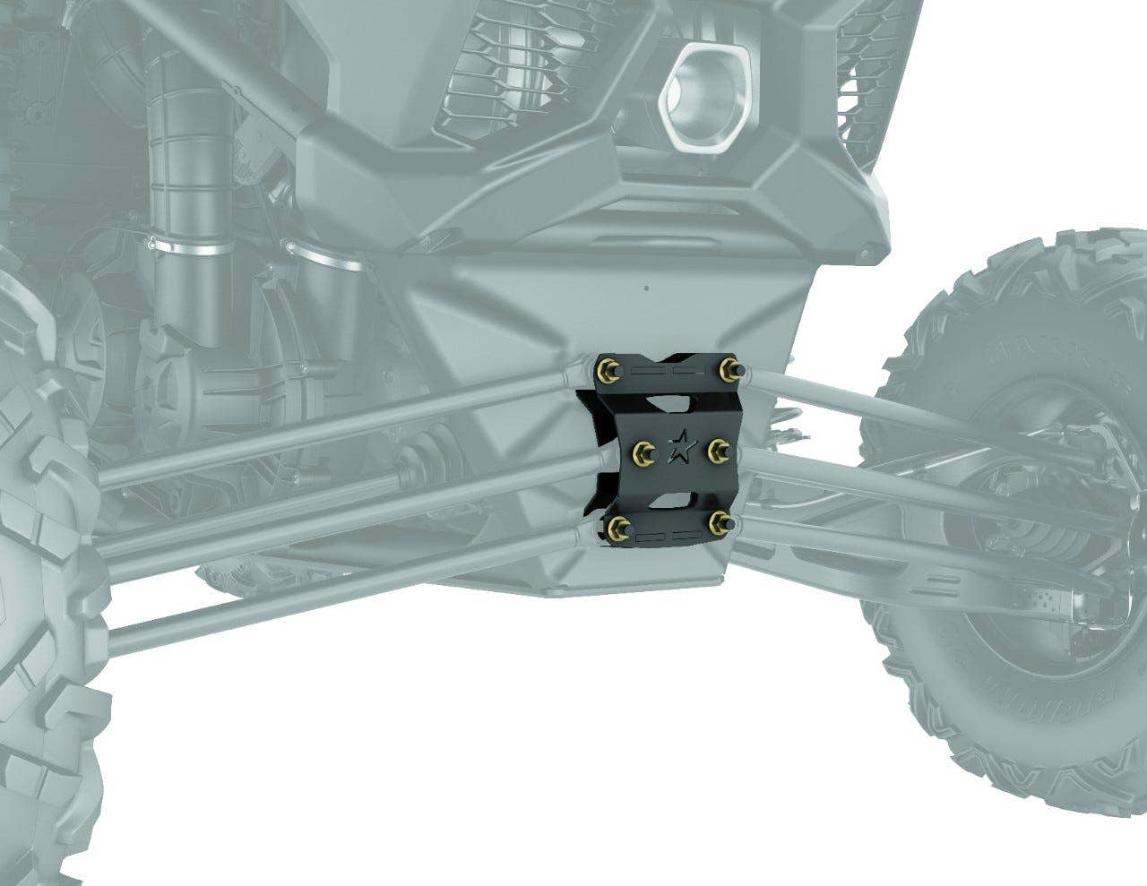 Plaque de renfort arrière robuste pour bras de contrôle Lonestar Racing Can-Am Maverick X3