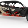Barres protectrices latérales Lonestar Racing rouge Can-Am Maverick X3