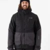 Manteau Arctos isolé Jet No 833180-1 – manteau chaud et imperméable pour motoneige et VTT, avec isolation haute performance et design noir durable.