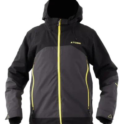 Manteau Scope isolé Jet Noir TOBE pour motoneige et VTT – chaleur, protection et performance par temps froid