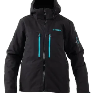 Manteau Cappa Ins Jet Noir – manteau isolé, chaud et imperméable pour motoneige et VTT, offrant confort, chaleur et protection contre le froid extrême.