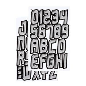 Ensemble d'immatriculation gris - 7.6 cm (3 po).