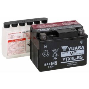 Batterie Yuasa YTX4L sans entretien activée en usine*