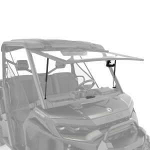 Ensemble de conversion rabattable pour pare-brise en verre pour Defender Can-Am