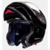 Casque MT Helmets Atom SV noir lustré avec visière relevée