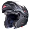 Casque MT Helmets Atom SV noir mat avec visière relevée