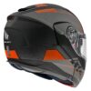 Casque modulaire MT Helmets Atom SV Quark orange porté en conduite moto