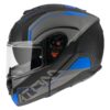 Casque moto modulaire MT Helmets Atom SV Quark bleu vue latérale