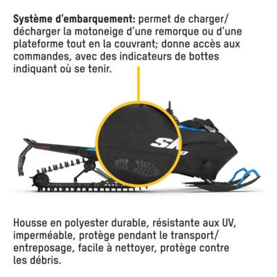 Système d'embarquement avec housse pour motoneige Ski-Doo (ROC)