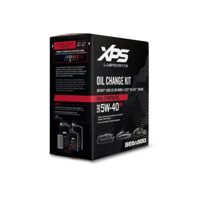 Ensemble de changement d'huile synthétique XPS 5W-40 pour moteur BRP 1500 cc et plus