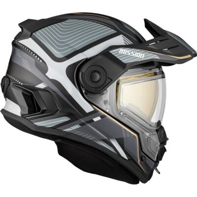 Casque Mission visière double électrique Verve gris mat CKX